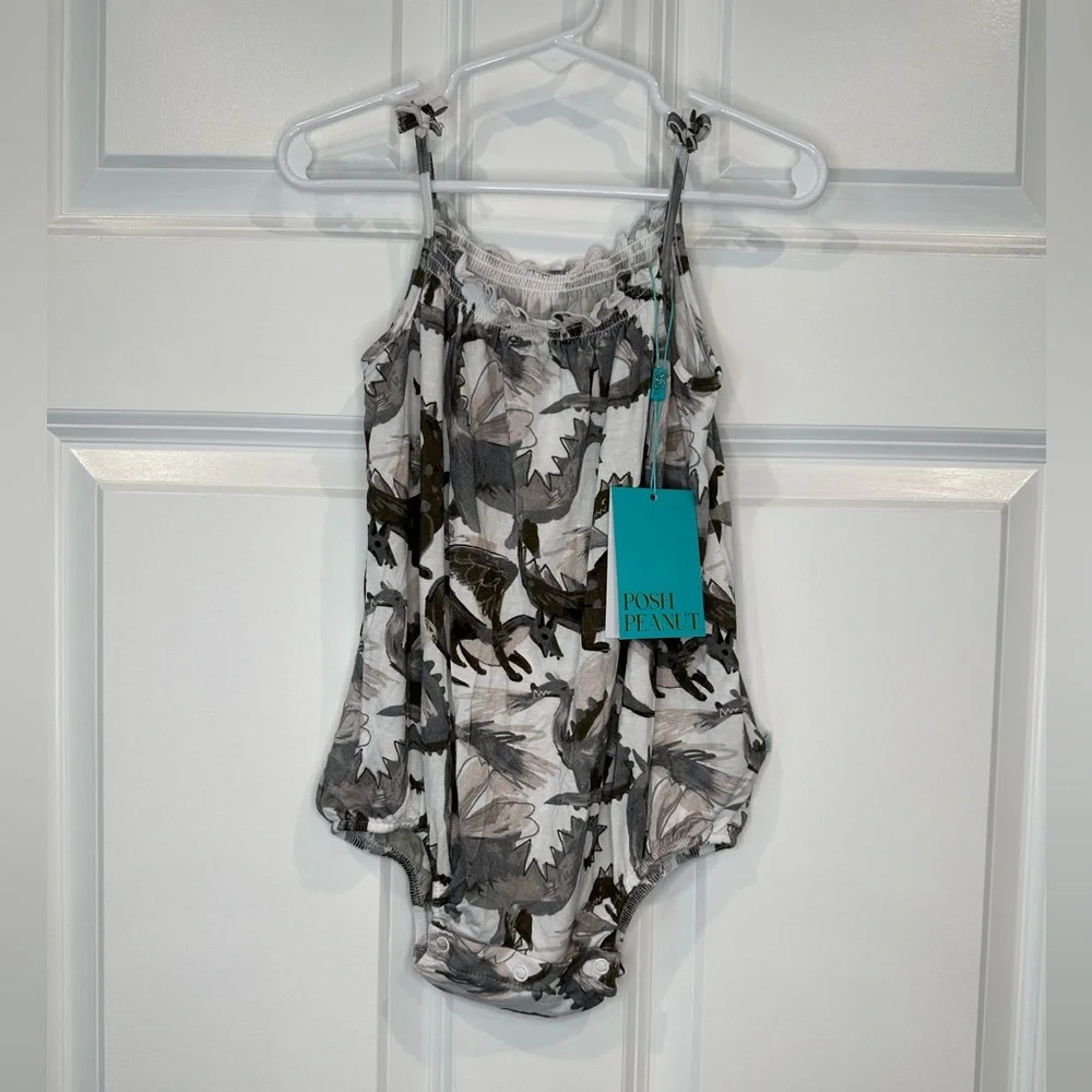 Posh‎ Peanut Dragon Bubble Romper Size 2T NWT